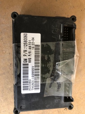 03 TRAILBLAZER Body Control (bcm) Front (fuse Box Side) W/o Security System