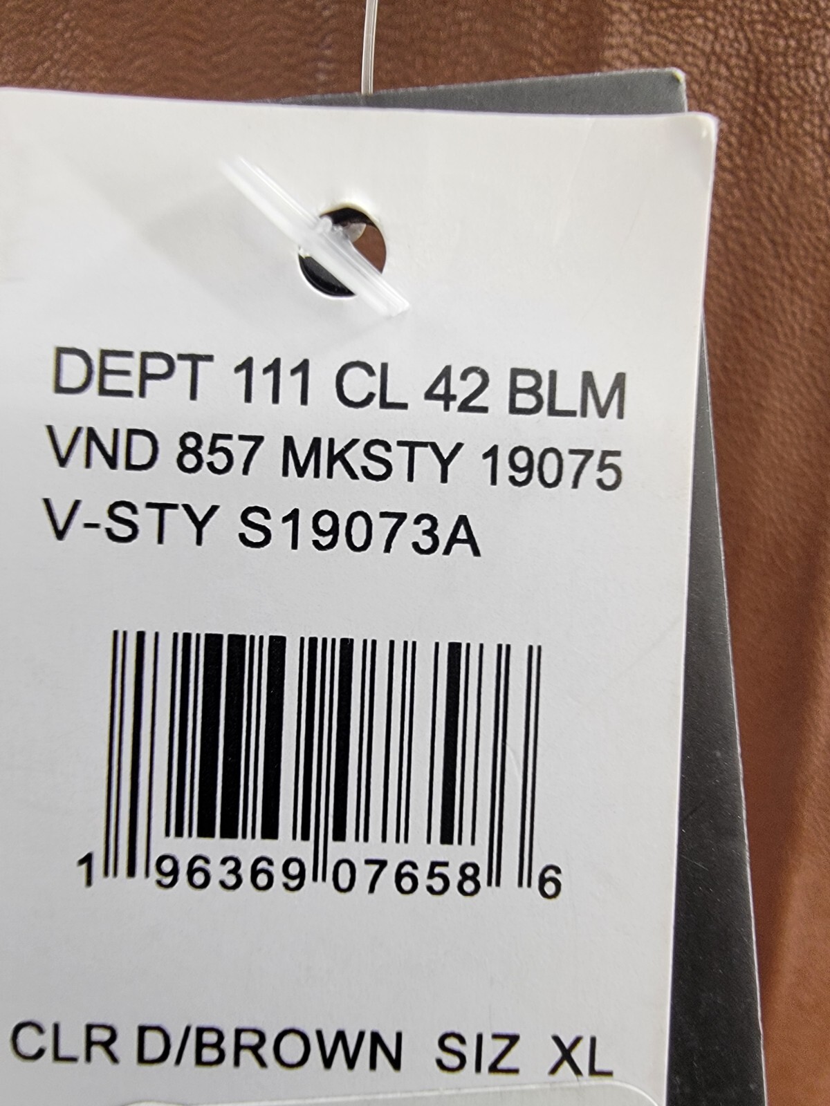 Gracia Faux Leather Long Pleated Skirt Womens XL Brown Elastic Waist Zip Closure - Picture 15 of 15