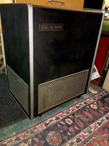 Vintage Leslie 825 Speaker Cabinet Solid State - Tested/Works -No Preamp/AC Cord