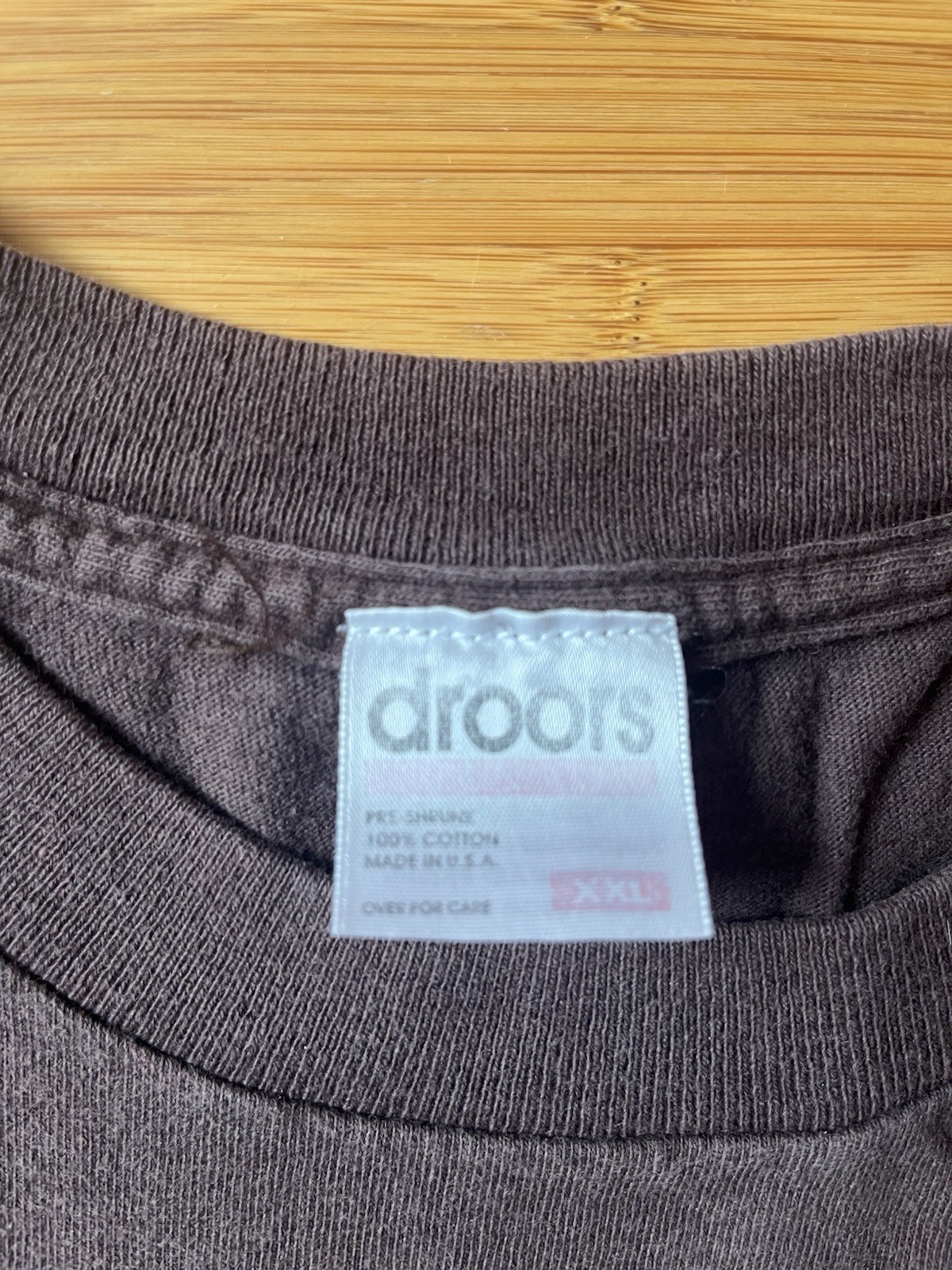 Vintage 90s Droors Clothing Logo Skateboard T Shirt XXL Brown
