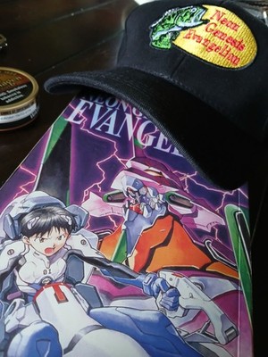 帽子 Neon Genesis EVANGELION vintage cap Neon Genesis Evangelion Inspired Embroidered, Cotton Dad