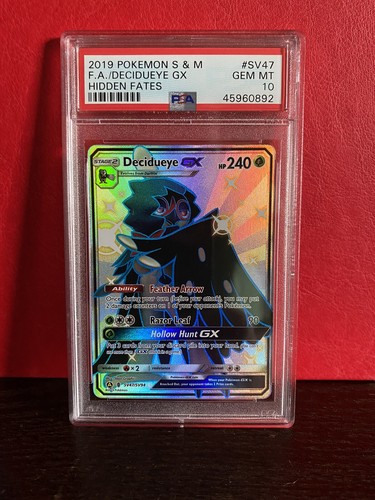 psa 10 Decidueye gx hidden fates SV47 | eBay