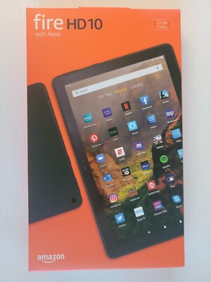 Brand New Amazon Kindle Fire HD 10'' 32GB Tablet 2021 11th Gen ~'All colors' w Ad