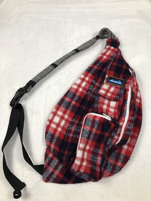 Kavu Rope Sling Crossbody Bag Backpack Plaid