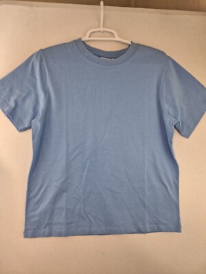 Ichi Women's Small Della Robbia Blue Palmer Loose Short Sleeve T-Shirt NWT