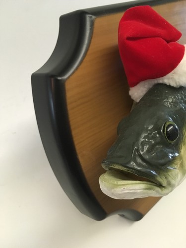 Big Mouth Billy Bass Singing Animated Fish Santa Hat Christmas Edition Video