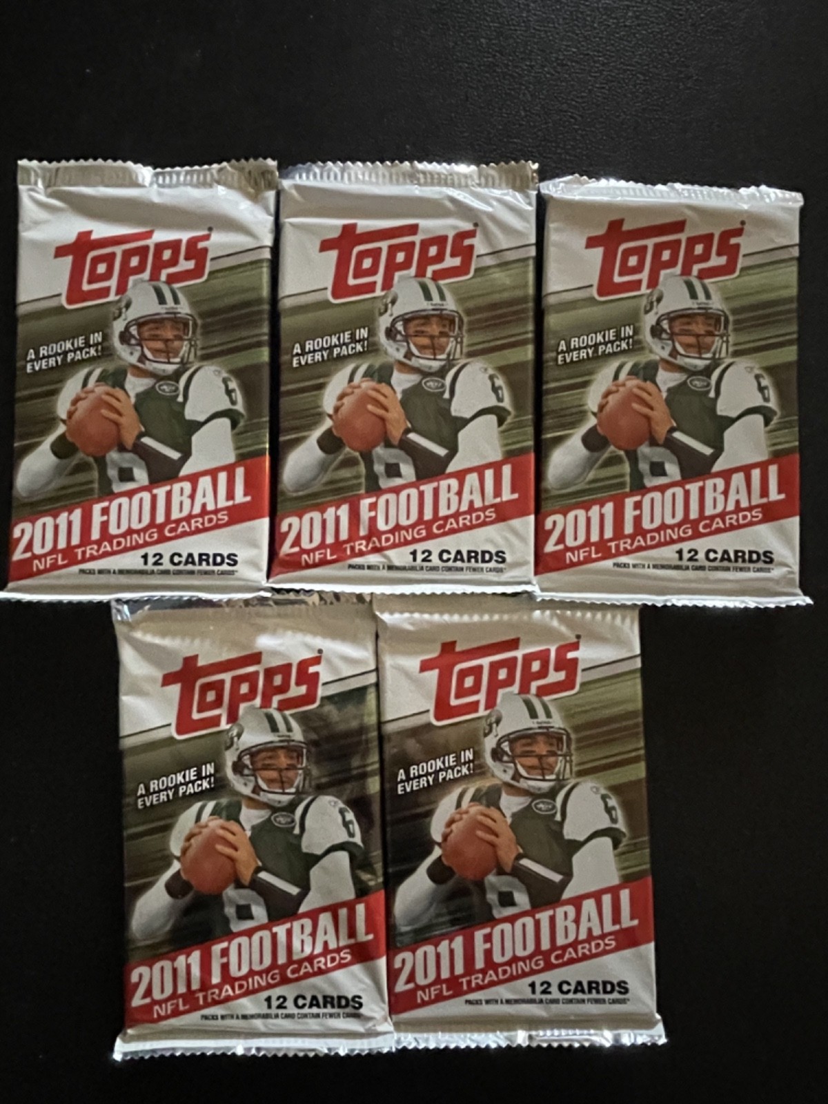 2011 Topps Football 12 Guaranteed Rookie 12 Cards Per Pack Lot Of 5 #12