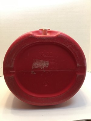 Igloo Red 2 Gallon Water Cooler Jug -- Camping Sports Dog Bowl