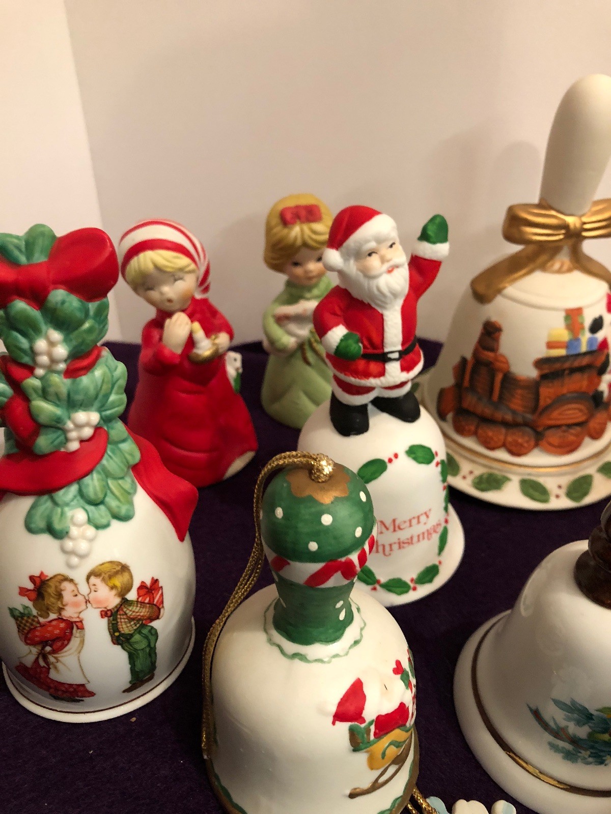 Christmas Bells Santa Claus Carolers Sledding A Lot Of 16