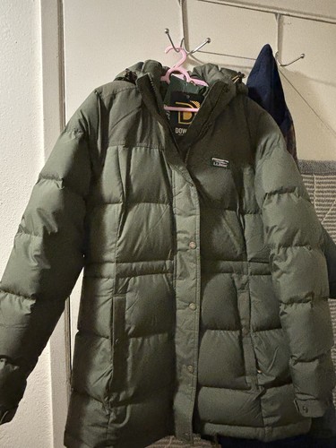 LL Bean Women's Mountain Classic Down Parka Hooded Quilted