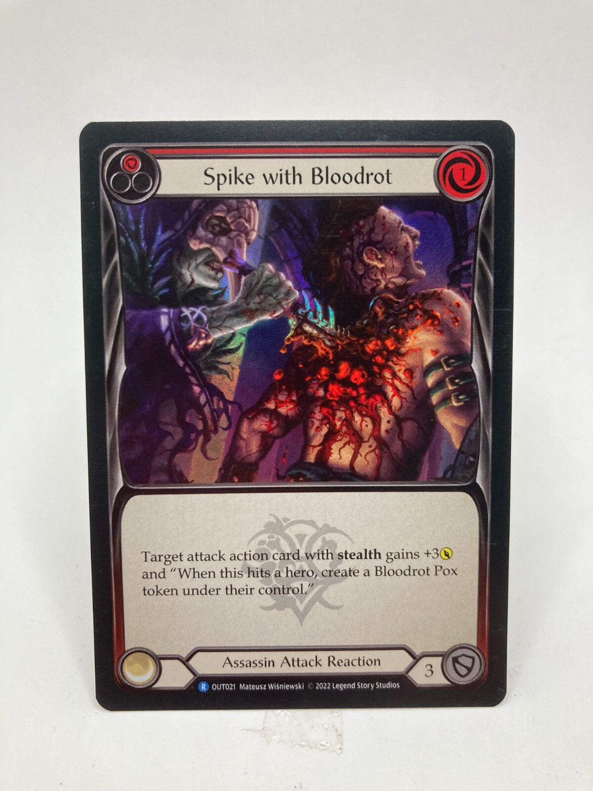 Spike With Bloodrot NM/M* FOIL Outsiders - Flesh And Blood