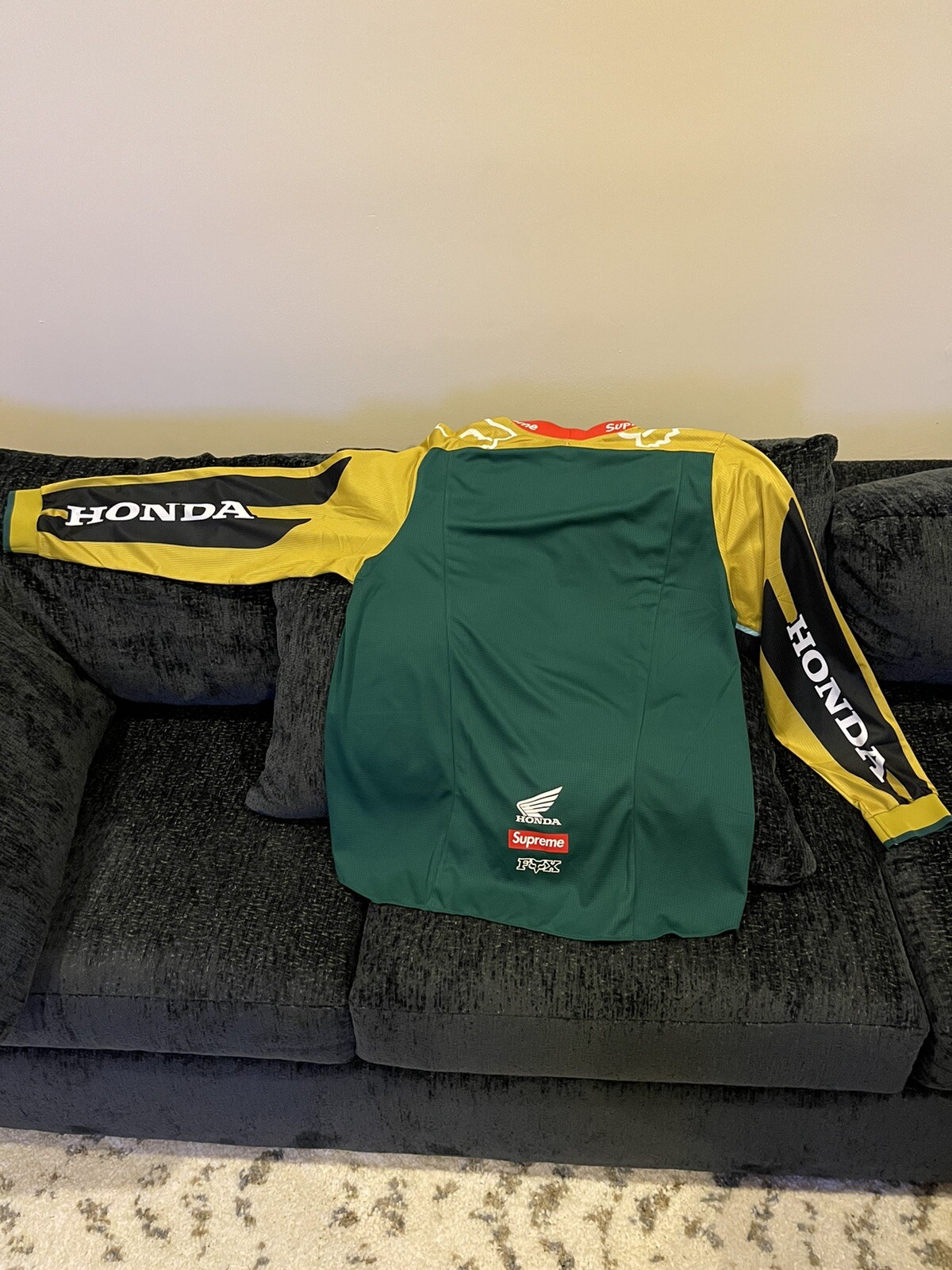 Supreme Honda Fox Racing Moto Jersey Top Moss XL: купить с доставкой из США, цена 33 203 руб - (255057819269) Supreme Honda Fox Racing Moto Jersey Top Moss XL: купить с доставкой из США, цена 33 203 руб - (255057819269)