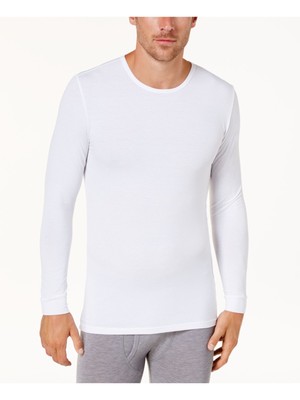 

32 DEGREES HEAT Mens White Solid Everyday Base Layer Размер, Белый, TMF88402ME