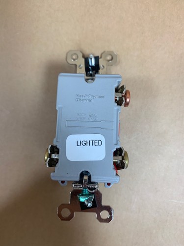 Pass Seymour P&S PS20AC3WSL 3 Way Lighted Switch - 20A Red White Hard Use