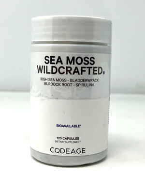 CODEAGE SEA MOSS WILDCRAFTED 120 CAPS EXP 07/28/2026 FAST SHIPPING SEALED NEW!!