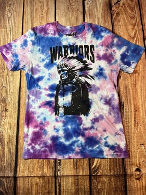 Neff Tie Dye Warriors Shirt Men's Medium Native American Indian T-shirt Summer