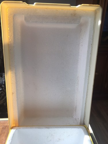 Vintage Rubbermaid 1970's 12 CANS  SIDEKICK COOLER  Yellow RETRO