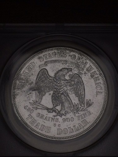 1874 CC Trade Dollar - ANACS Certified AU 58 A True Slider