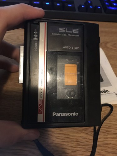 PANASONIC RQ-330 Voice Activated System Cassette Tape Player Recorder - WORKS