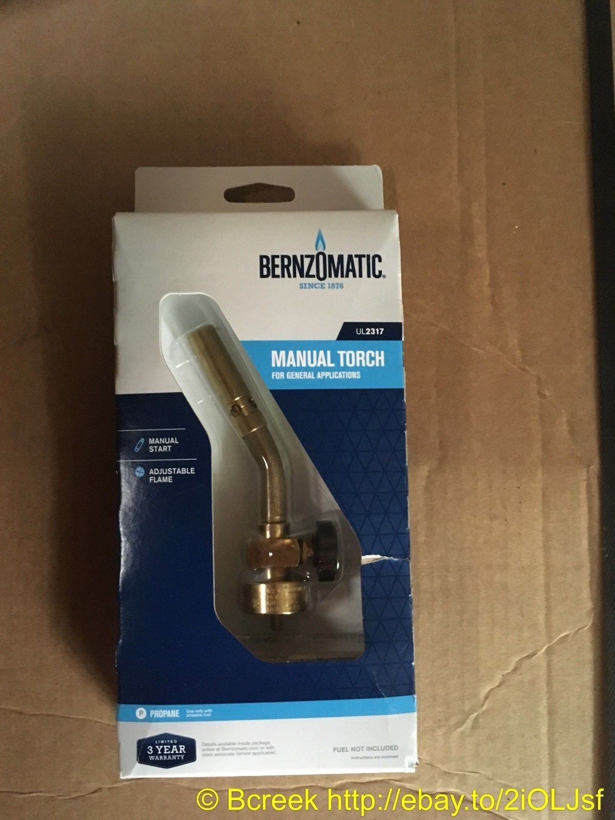Bernzomatic Basic Use Ul2317 Brass Pencil Flame Propane Torch Head