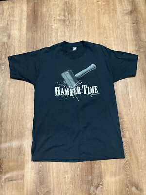 Vintage 1990 Detroit Bad Boys Back to Back Hammer Time Black T Shirt Tee Mens XL