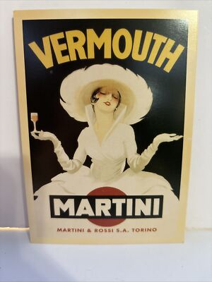 Martini & Rossi Vermouth 5.5  Postcard Print Ad Advertising Paper VINTAGE STYLE