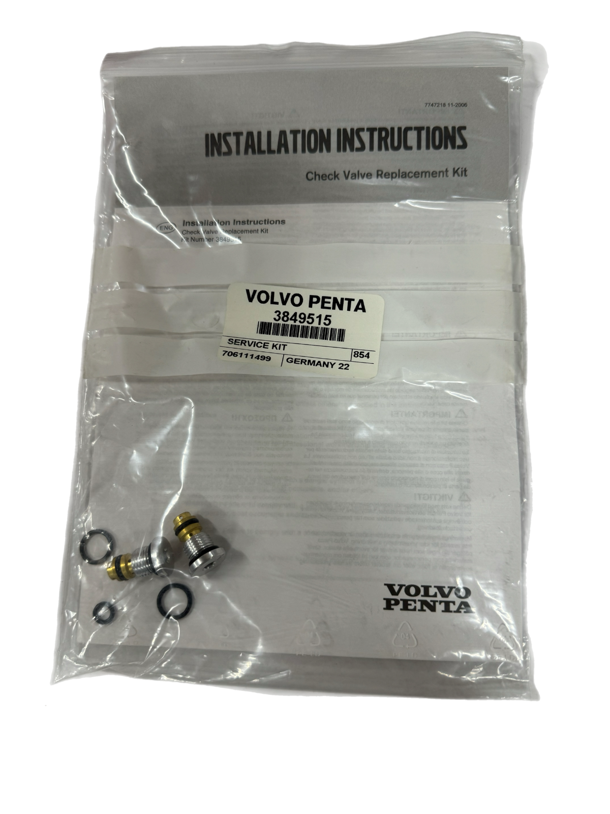 OEM Volvo Penta  Service Kit    3849515