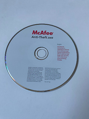McAfee Anti-Theft 2009 ~ CD-ROM CD For Reference Computer PC 770-1477-00 GOOD