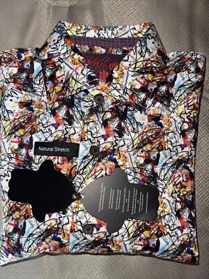 New Visconti Black Long Sleeve Shirt Mens Size S