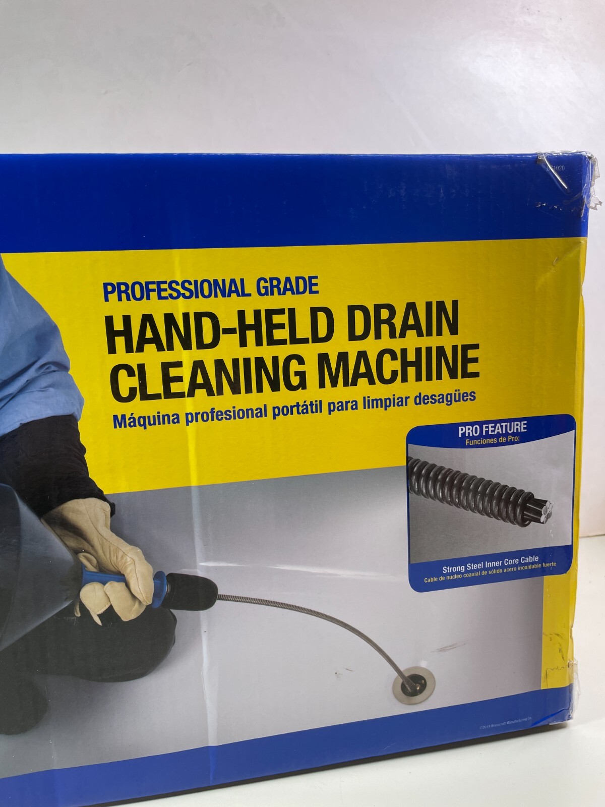 BrassCraft Hand Held Drain Cleaning Machine 5/16" x 25' Kink Resistant Cable