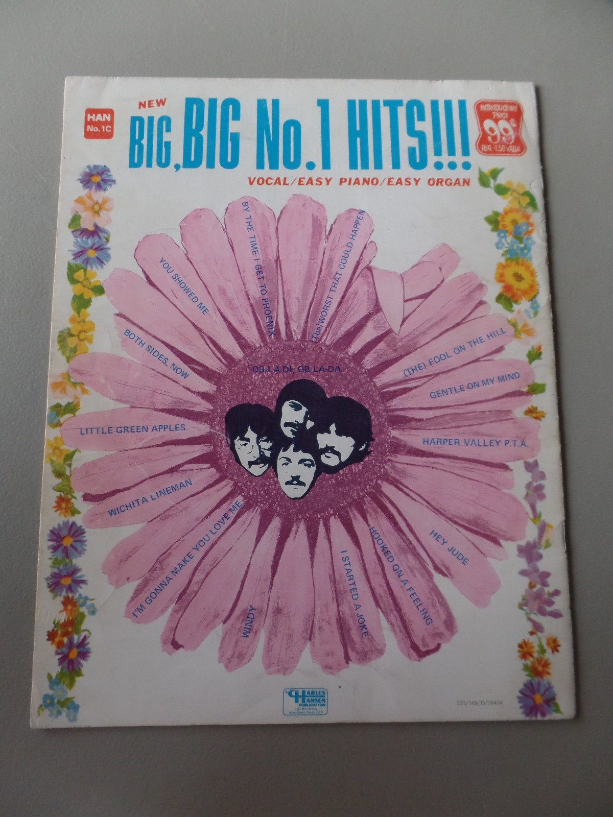 1967 Big Big No. 1 Hits Vocal/Easy Piano/Easy Organ Ob La Di, Ob La Da Song Book