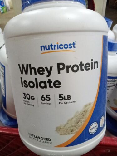 Nutricost Whey Protein Isolate Unflavored. 5Lb. Exp03/26 Or 