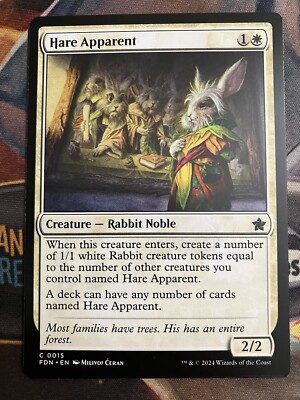 MtG - Creature - Hare Apparent - Foundations - English
