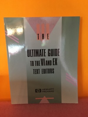 HP / Agilent 97005-90015  The Ultimate Guide to the VI + EX Text Editors