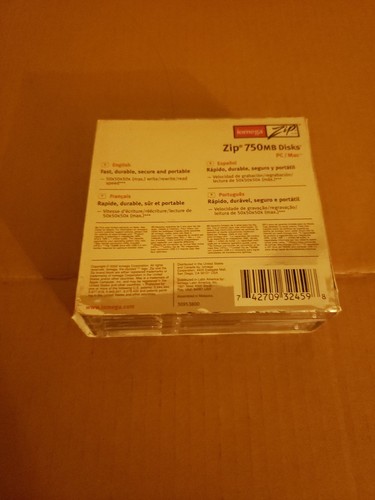 Lot of 3 Brand New Iomega Zip 750MB Disk Disks