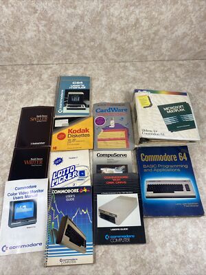 Commodore 64 Programmers Reference Guide, C64 Manual, Microsoft Multiplan Manual