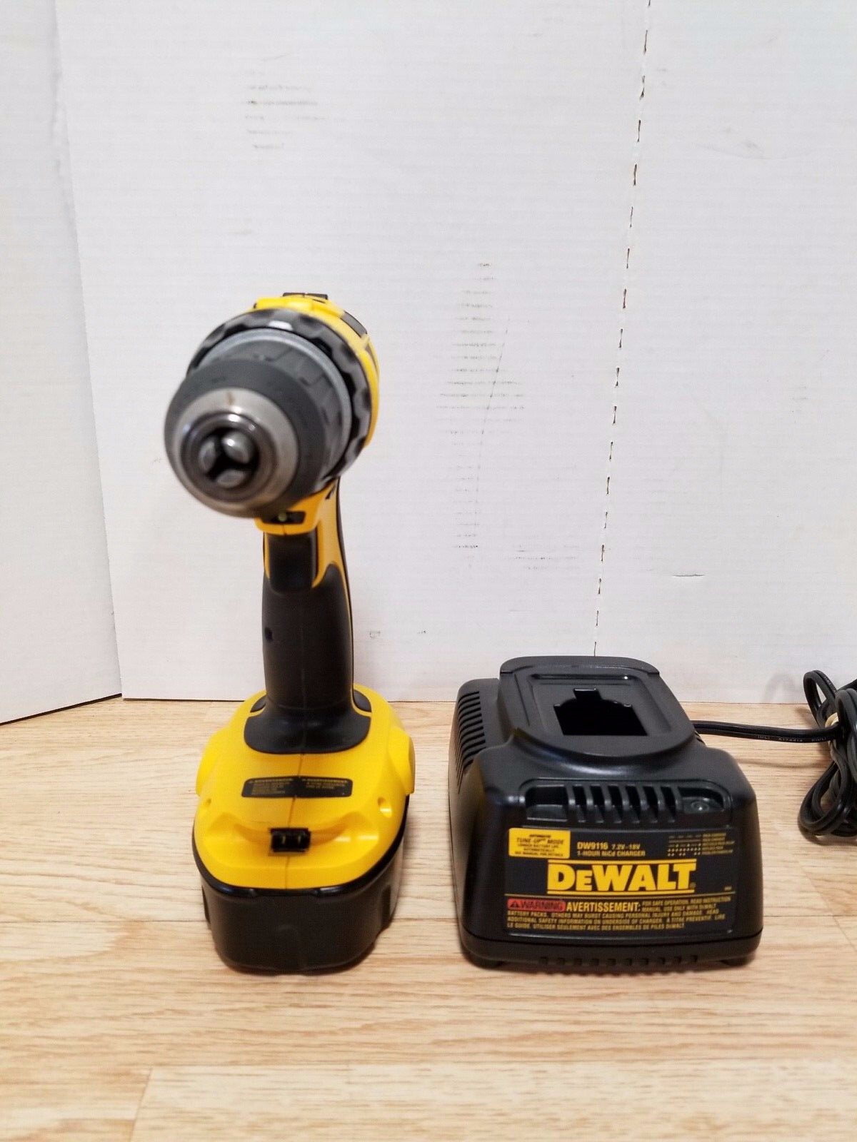 Dewalt DC720 cordless drill driver with charger and battery