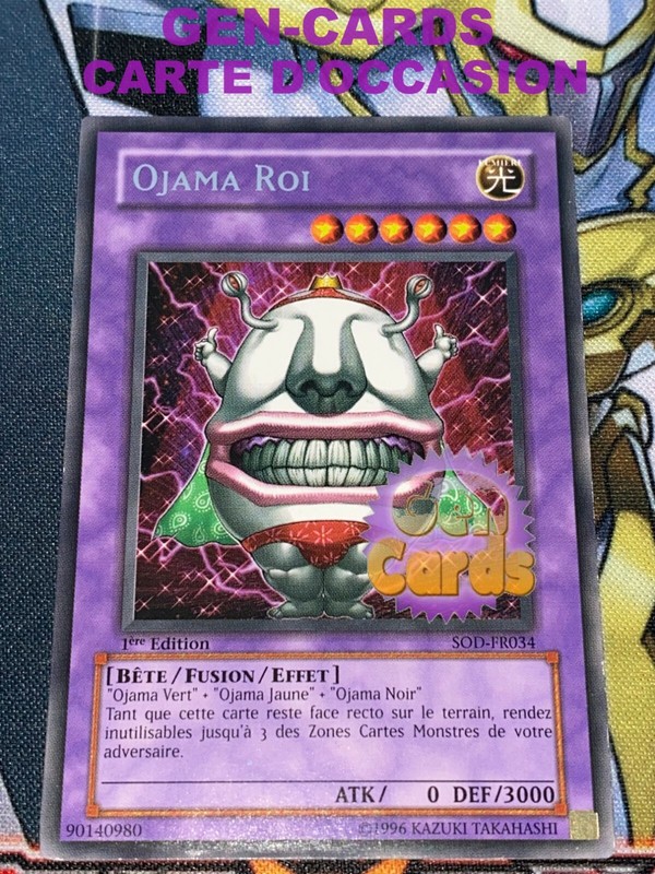 Occasion Carte Yu Gi Oh Ojama Roi Sod-Fr034 1Ã¨Re Ã©Dition