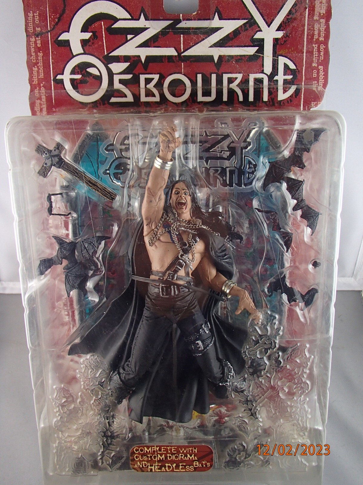 OZZY OSBOURNE ACTION FIGURE WITH HEADLESS BATS MCFARLANE