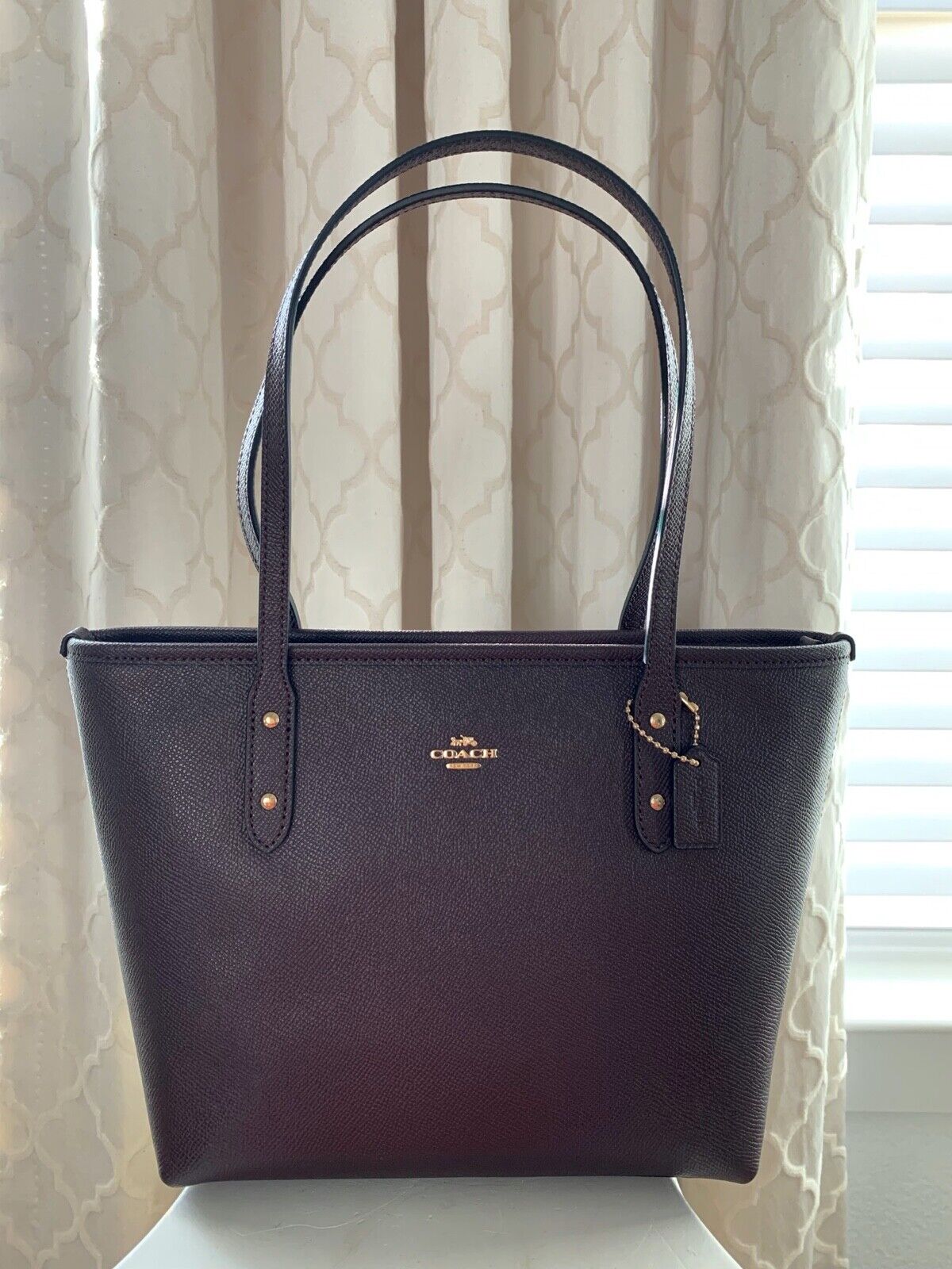 NWT COACH Mini City Zip Tote Leather Purse Oxblood 22967 | eBay NWT COACH Mini City Zip Tote Leather Purse Oxblood 22967 | eBay