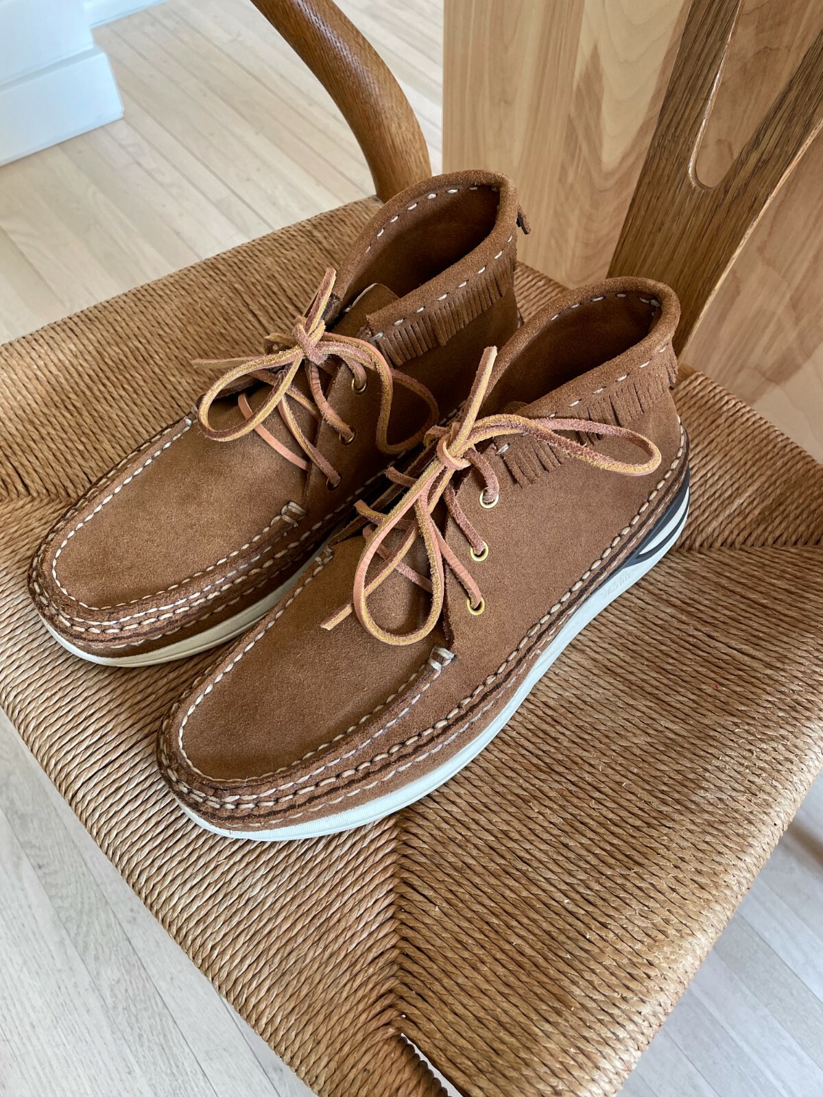 Visvim VOYAGEUR MOC W-FOLK W6 23.5-24.5（Visvim Voyageur Moc