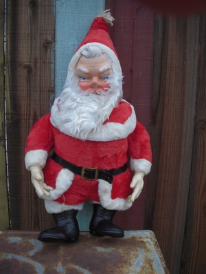 old stuffed santa claus