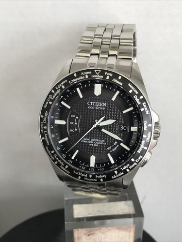 Citizen Men's Eco-Drive World Time Radio Controlled Bracelet