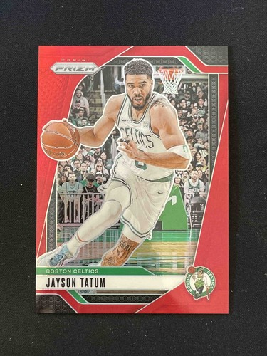 ジェイソン テイタム Panini Prizm 199枚限定 2年目 2023-24 Panini Prizm Deca Red Prizm /199 Jayson Tatum #189