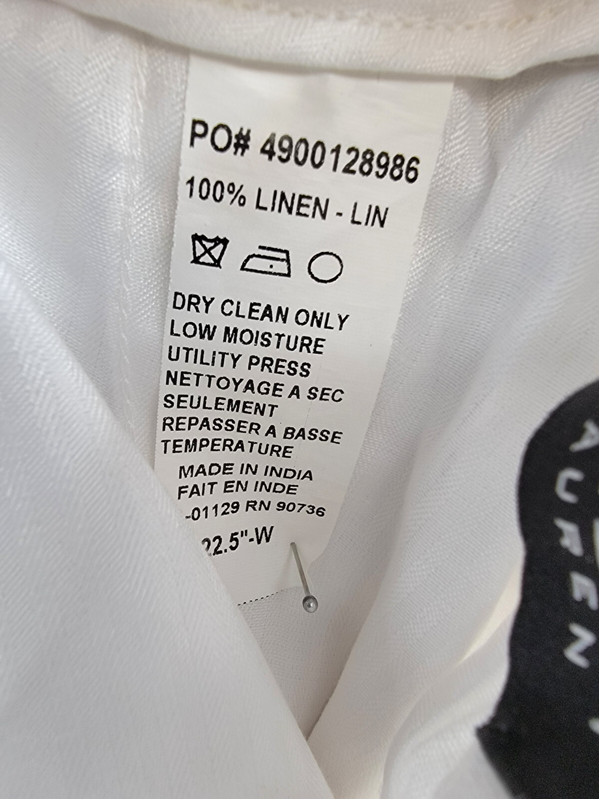 Lauren Ralph Lauren Straight Leg Linen Dress Pants Little Boys' 5/22.5'' White - Picture 15 of 17
