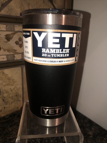 YETI Black 20 Oz Rambler with MagSlider Lid - Black | eBay