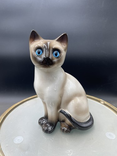 ビンテージ Enesco製 Big eye Cat 置物 陶器 猫 ねこ
