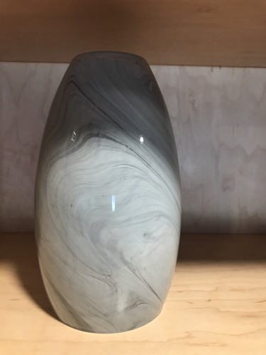 PENDANT LIGHT SHADE GLOBE GLASS MARBLED GRAY Fits Beldi 1933-H Fixture