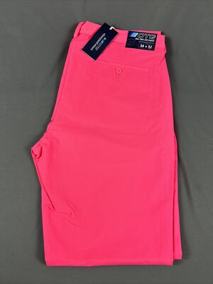 Vineyard Vines Golf Pants Performance On The Go 36 x 32 Pink Neon Rosa NWT $125