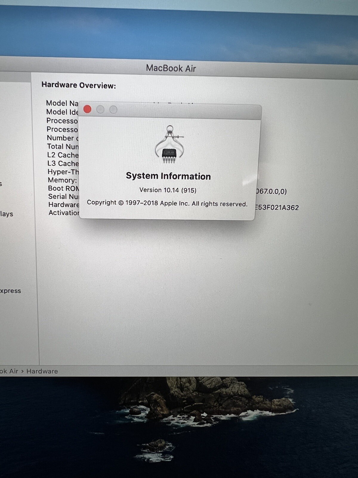 Apple Macbook Air 13.3" Intel Core i3 8GB 256GB SSD Space Gray MWTJ2LL/A (2020)